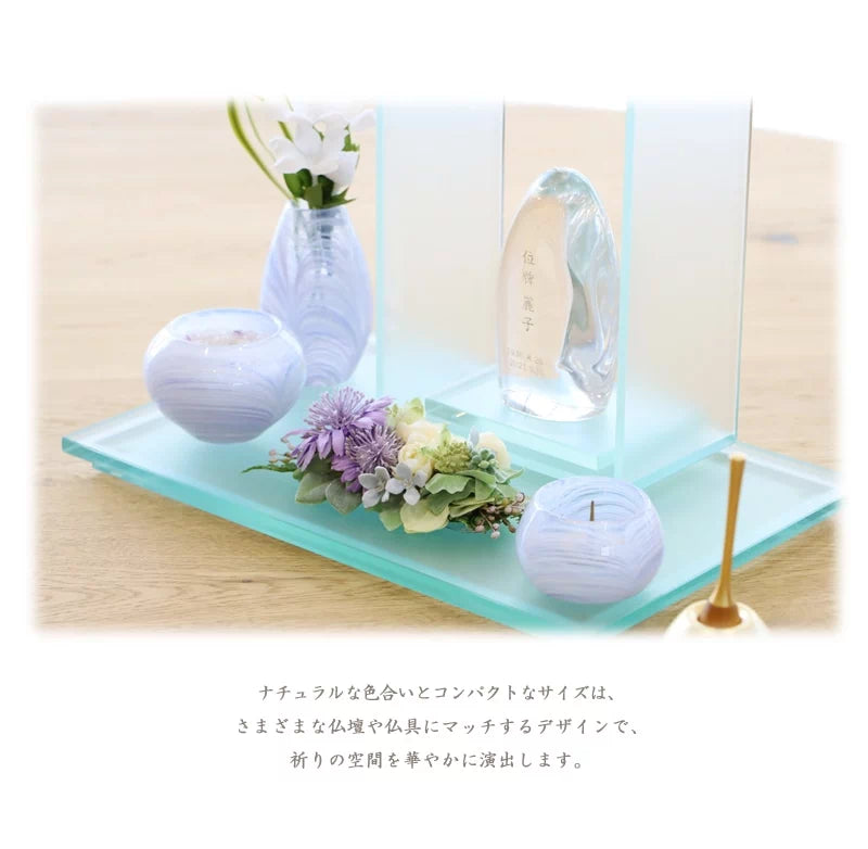 仏花 アートフラワー ピュルテ パープルは、さまざまな仏壇や仏具にマッチします。