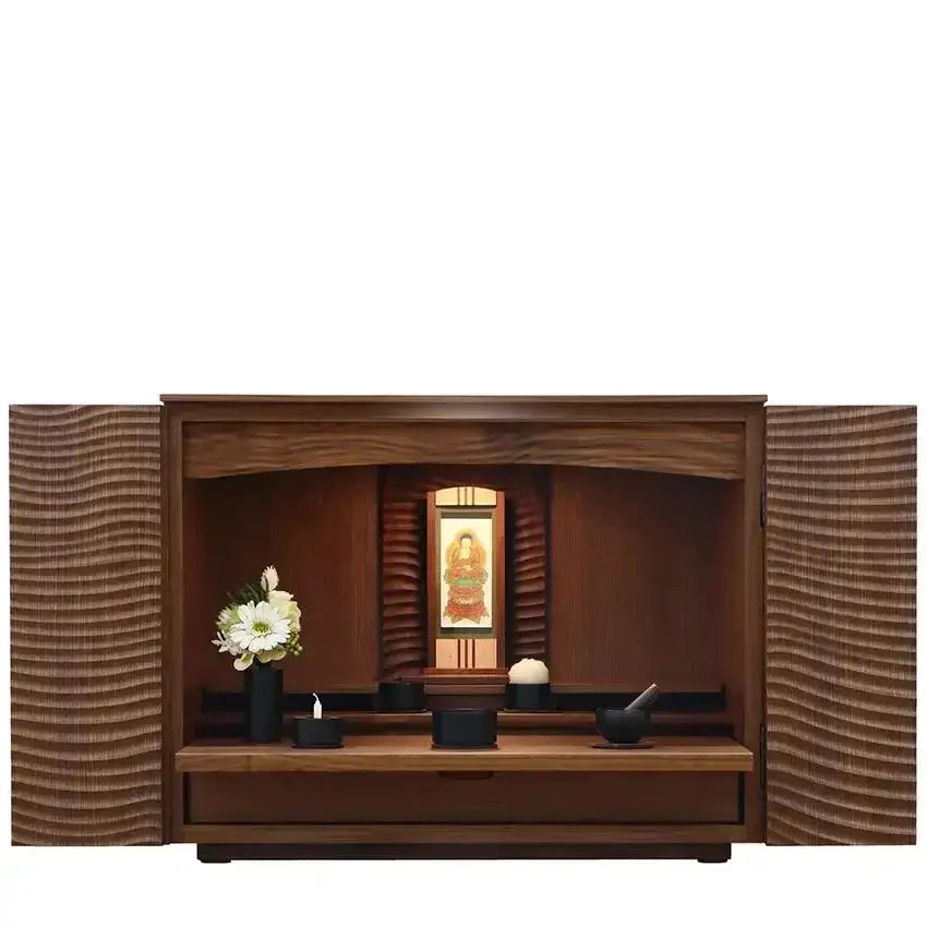 都市工房 家具調仏壇 置き仏壇 上置きのみ (37号, グルミ色) 都市工房 家具調仏壇 置き仏壇 上置きのみ (37号, グルミ色)