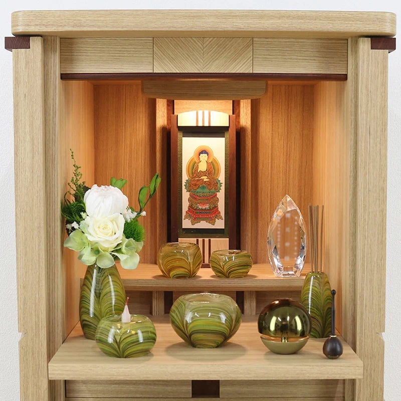 ガラス仏具セット 津軽びいどろ minori | 仏具の通販 | インテリア仏壇 ガラス仏具セット 津軽びいどろ minori | 仏具の通販 | インテリア仏壇