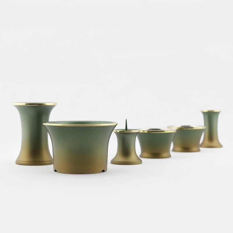 モダン仏具セット シャンテ 緑茶マットメイン画像01
