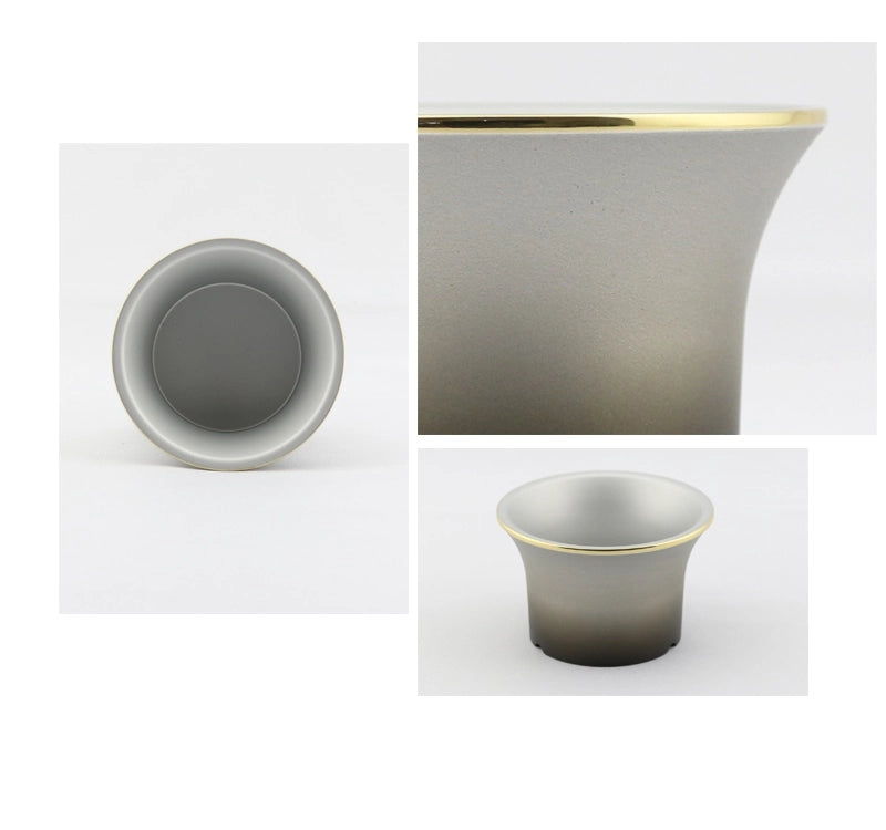 モダン仏具セット シャンテ マットシルバーのイメージ画像。