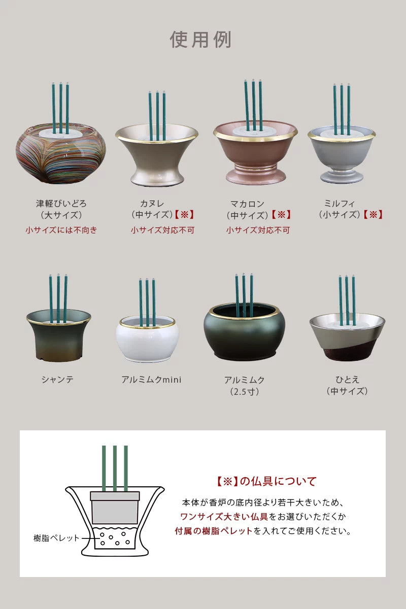 LED線香の使用例