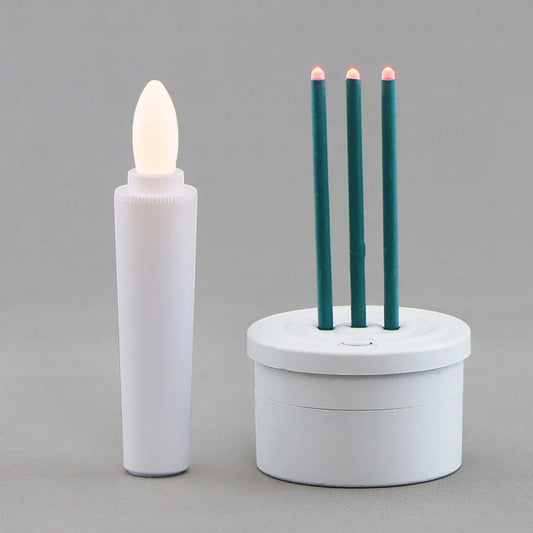 【セットでお得】タイマー式 LED電子線香＋ローソクセットメイン画像01