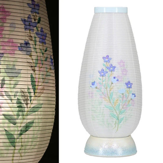 創作盆提灯 宝珠灯 やわらぎ ラスターブルーメイン画像01