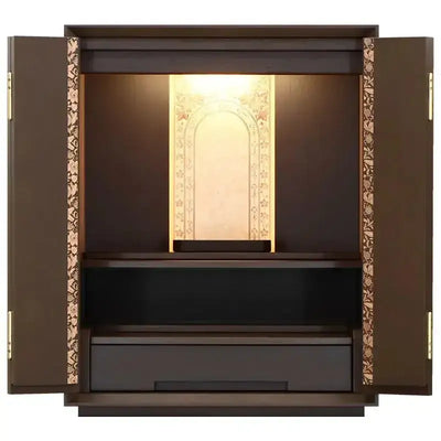 蒔絵仏壇 月箔 エデン ウォールナット 17号メイン画像01