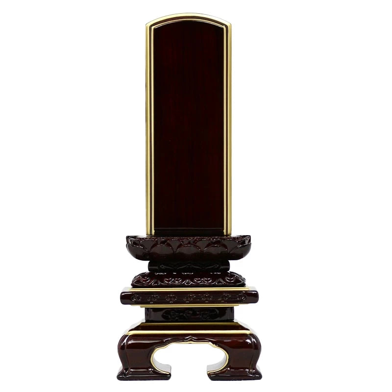 会津唐木漆位牌 上京型千倉 吹蓮華 紫檀メイン画像01