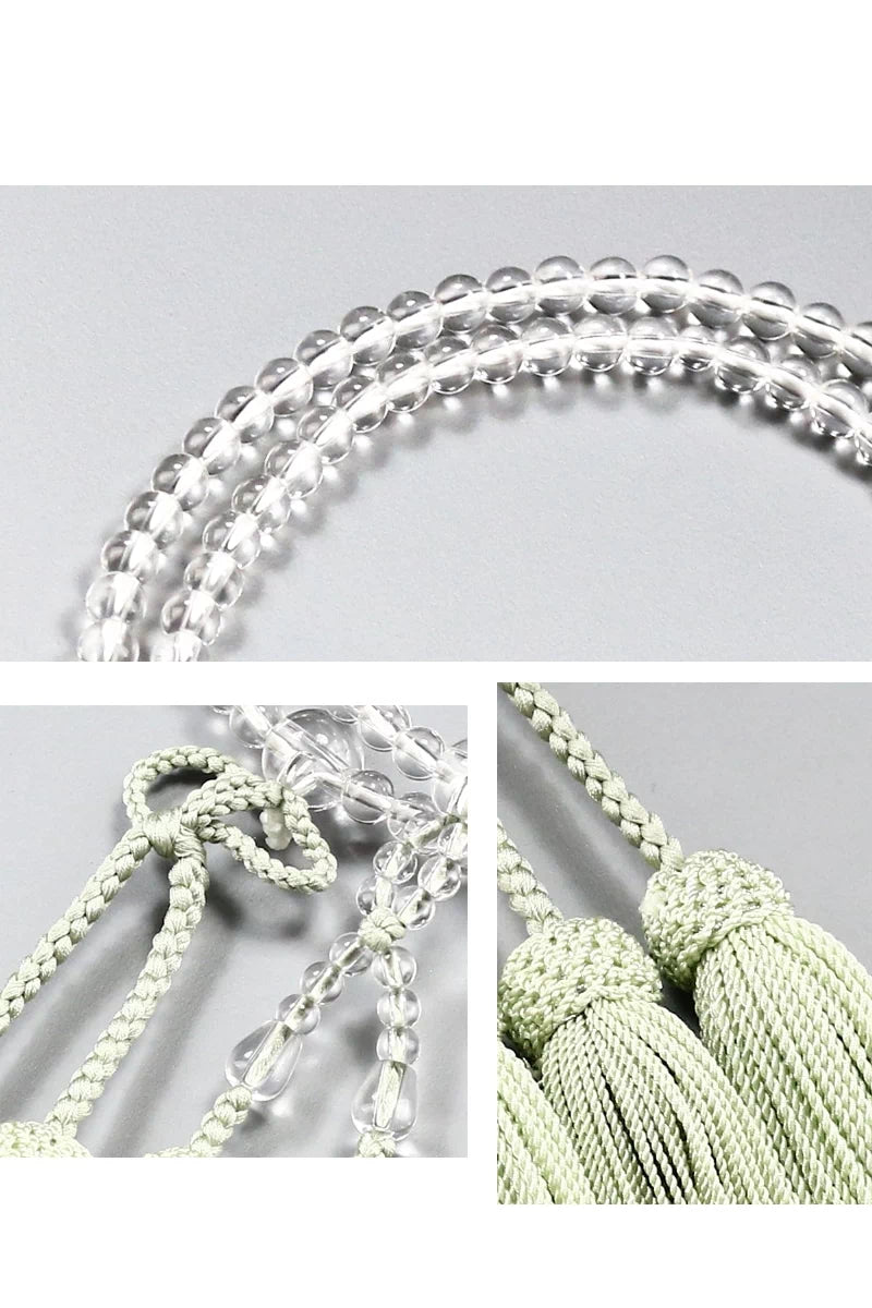 女性用本式念珠 浄土真宗 水晶 共仕立 | 念珠の通販 | インテリア仏壇