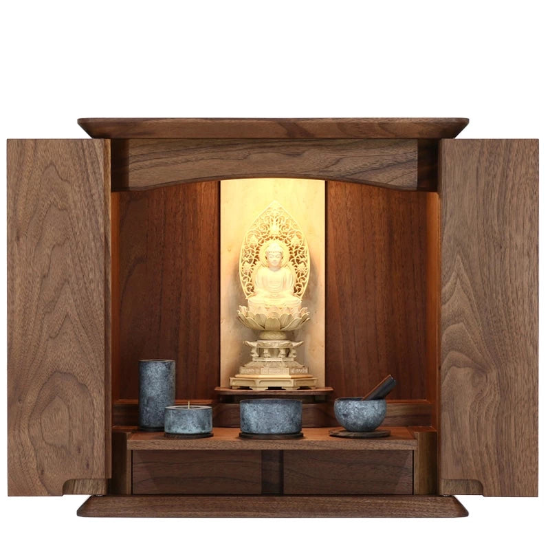 家具調仏壇 ノア ウォールナット無垢 15号メイン画像02