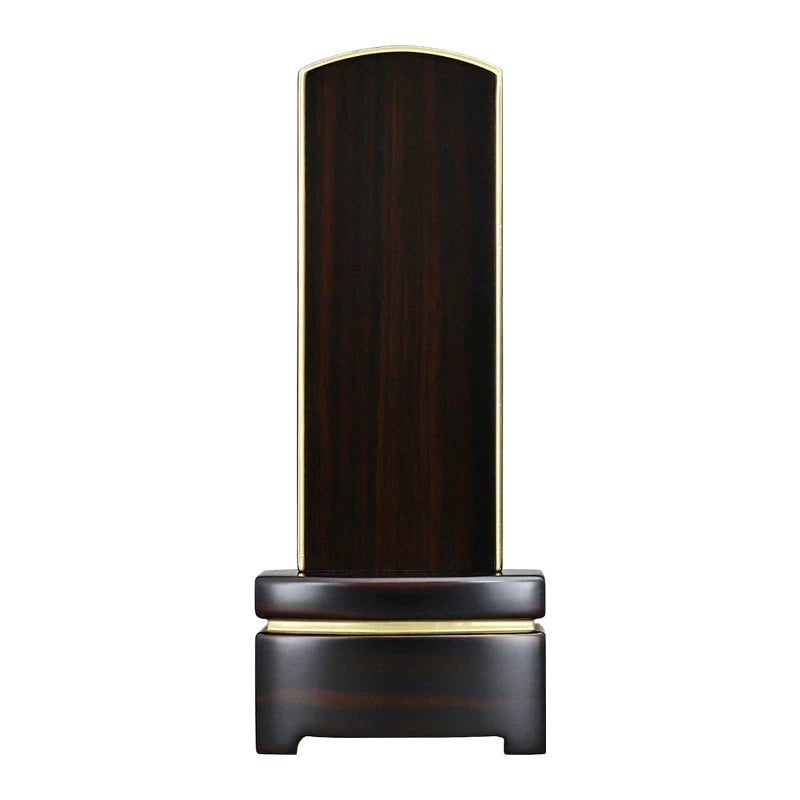 シンプル唐木位牌 黒檀 マット仕上げメイン画像01