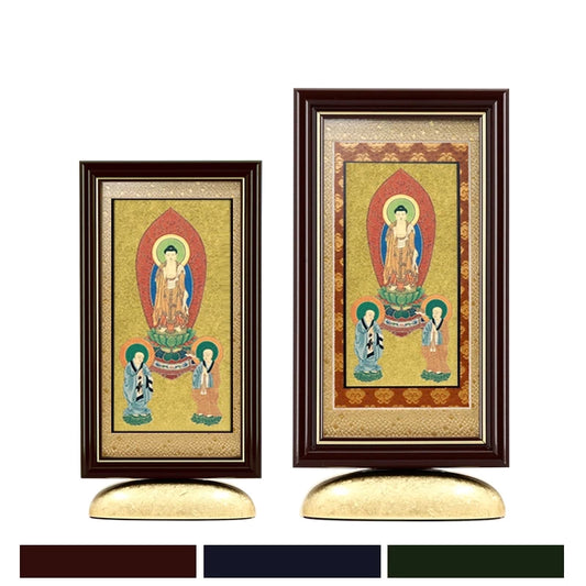 新世紀掛軸 綺羅 三尊仏【浄土宗】メイン画像01