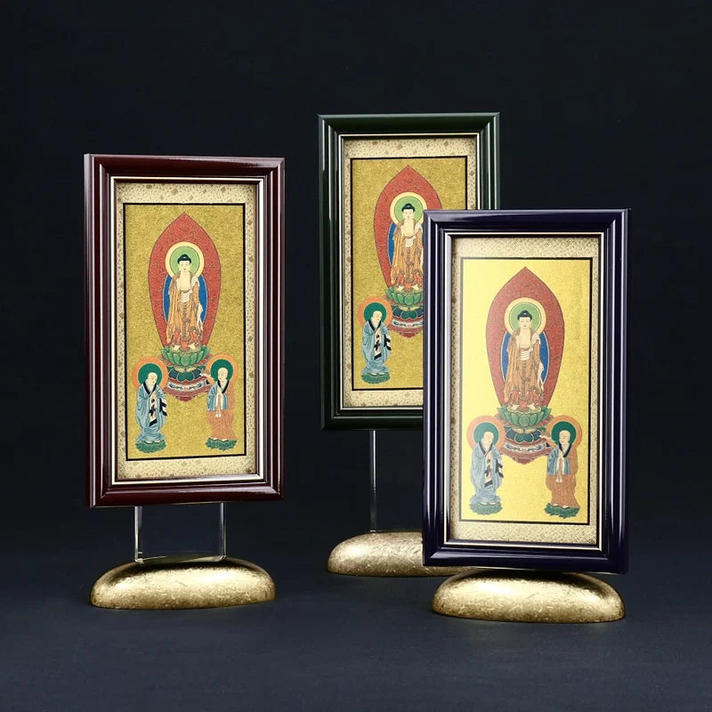 新世紀掛軸 綺羅 三尊仏 金地タイプ【浄土宗】 | 本尊・脇侍の通販 新世紀掛軸 綺羅 三尊仏 金地タイプ【浄土宗】 | 本尊・脇侍の通販