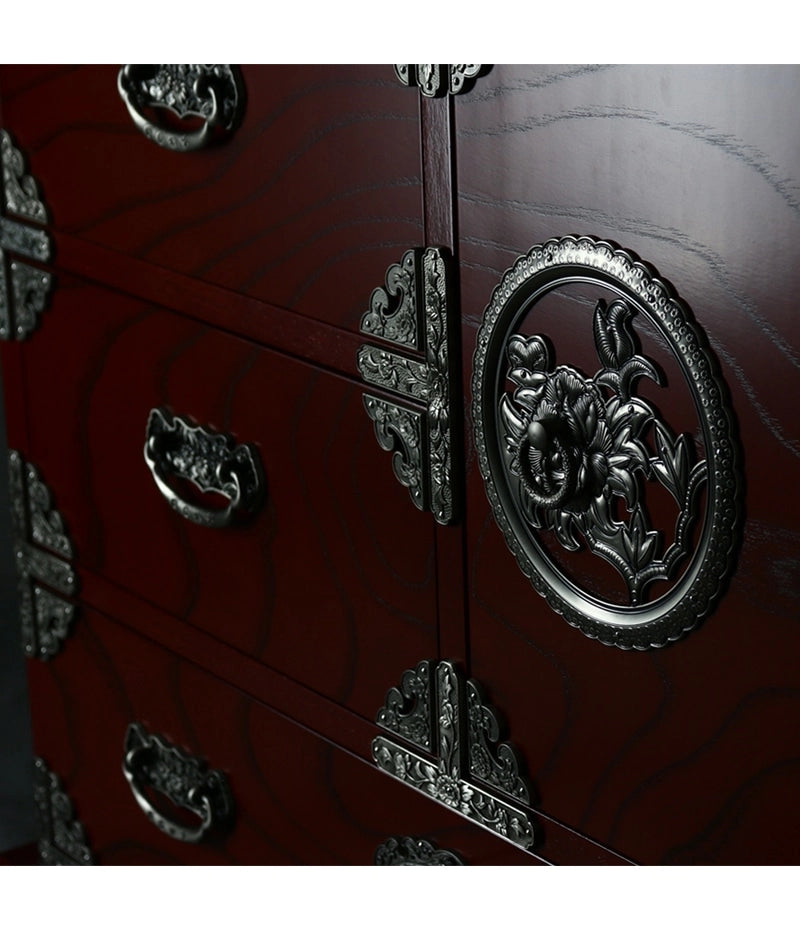 吉野民芸 車箪笥 朱色【和箪笥】 | 仏壇台・家具の通販 | インテリア