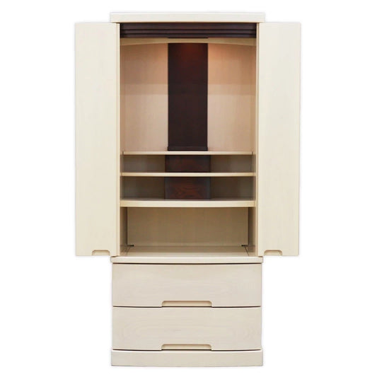 モダン仏壇 ゼフィール クリームホワイトメイン画像01