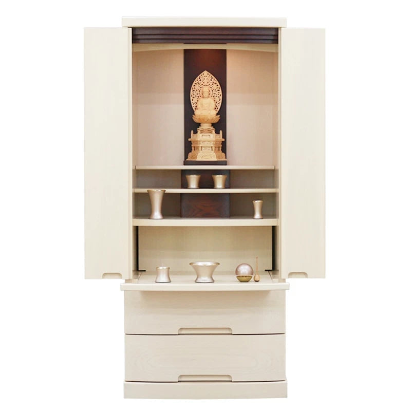 モダン仏壇 ゼフィール クリームホワイトメイン画像02