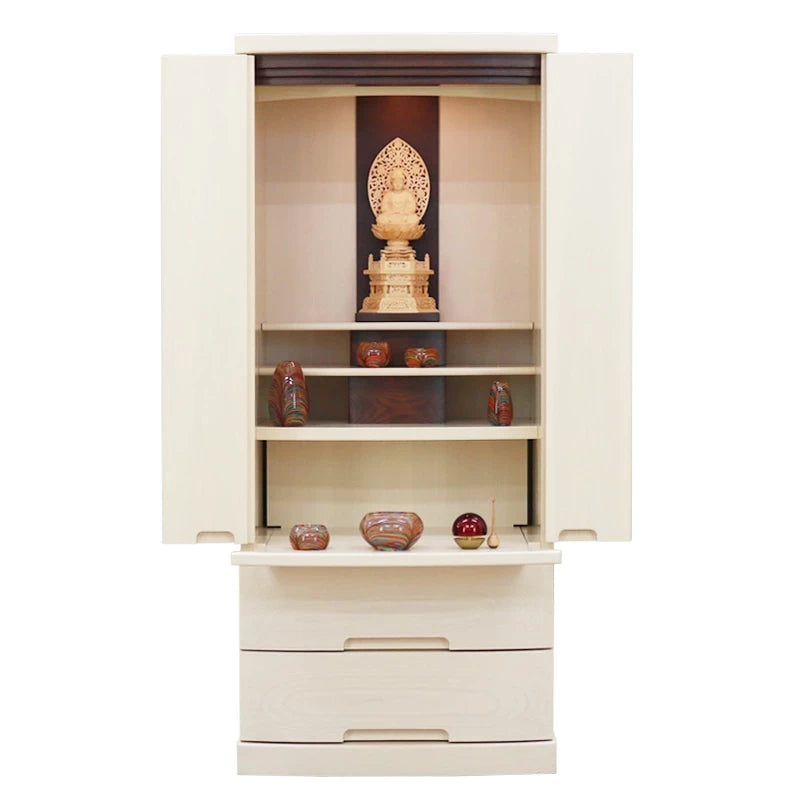 モダン仏壇 ゼフィール クリームホワイトメイン画像03