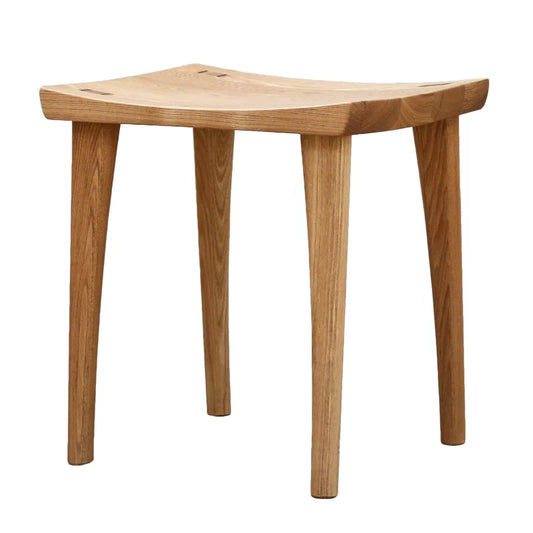 無垢スツール 弧 KIYUMI  タモ メイン画像01