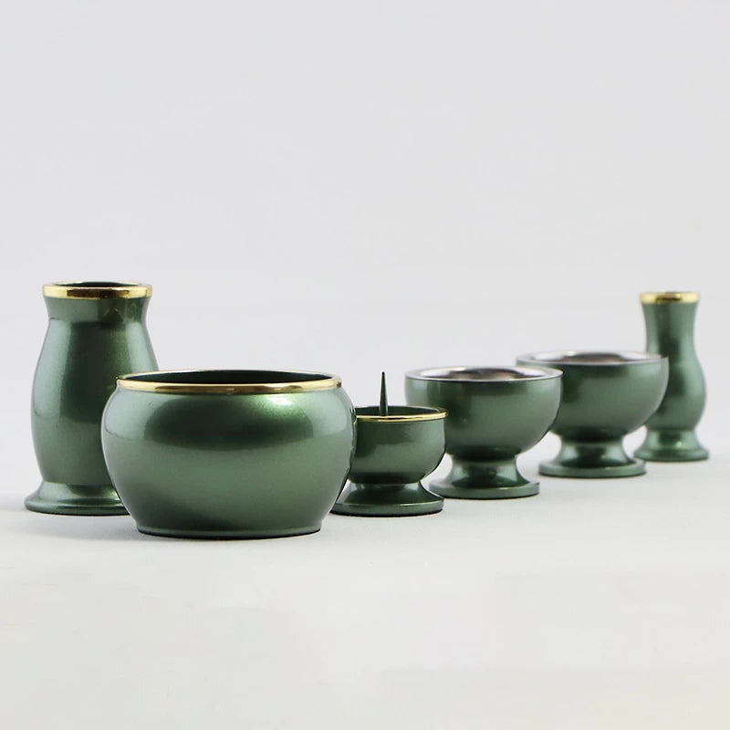 モダン仏具セット アルミムクmini グリーンメイン画像01