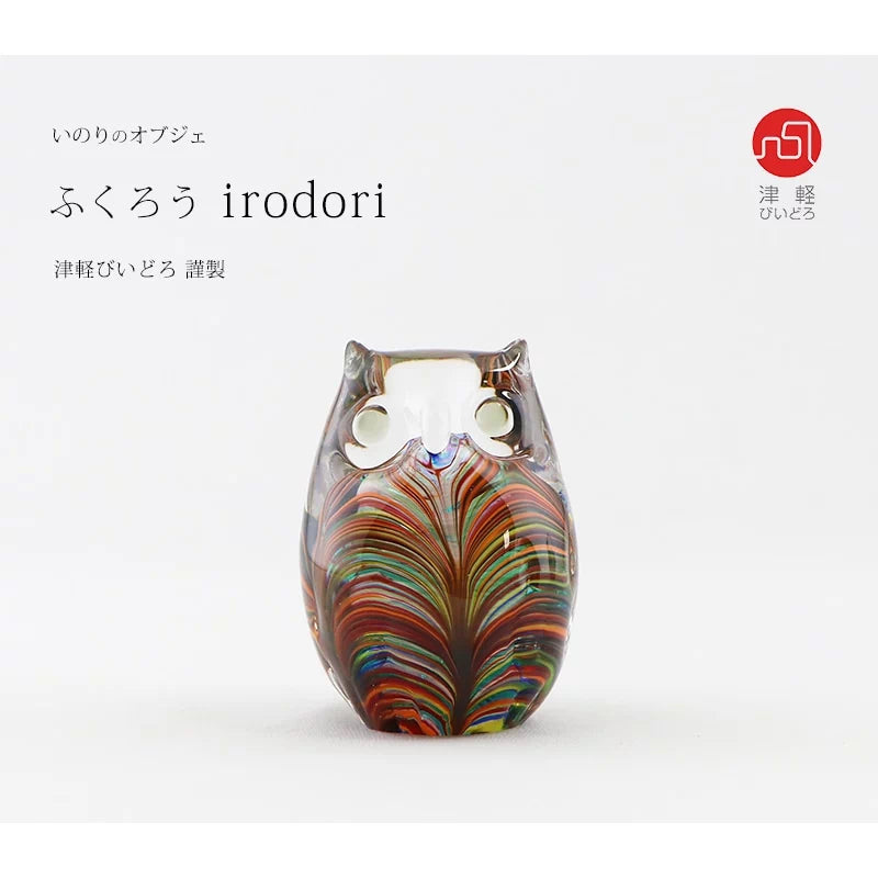いのりのオブジェ ふくろう irodori 津軽びいどろ謹製 | 小物の通販
