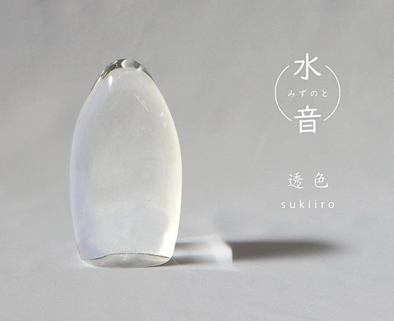 ガラス位牌「水音」　透色のトップ画像