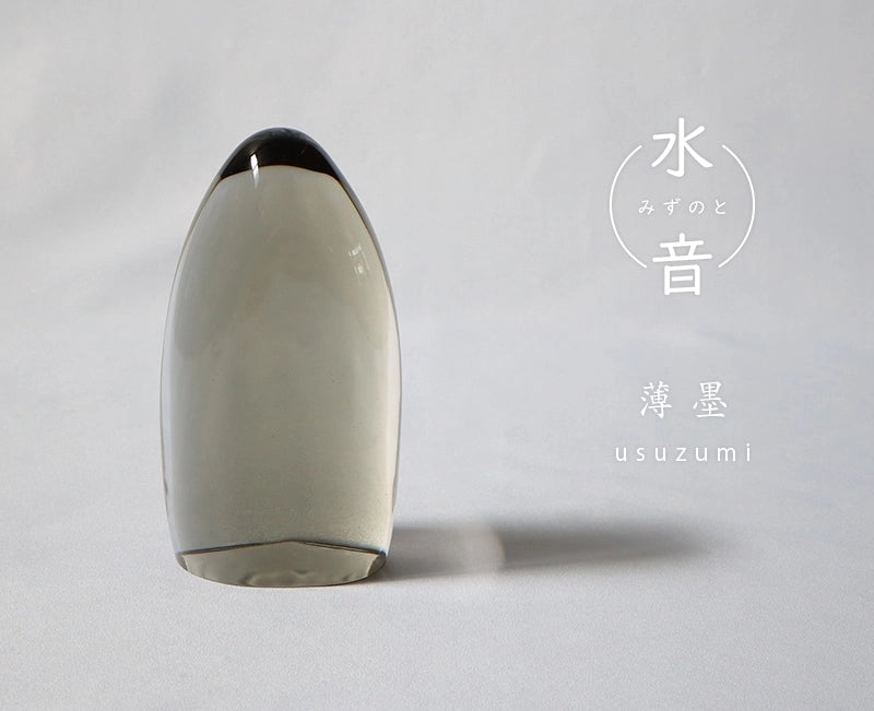 ガラス位牌「水音」　薄墨のトップ画像