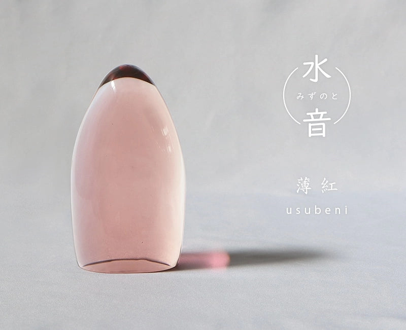 ガラス位牌「水音」　薄紅のトップ画像