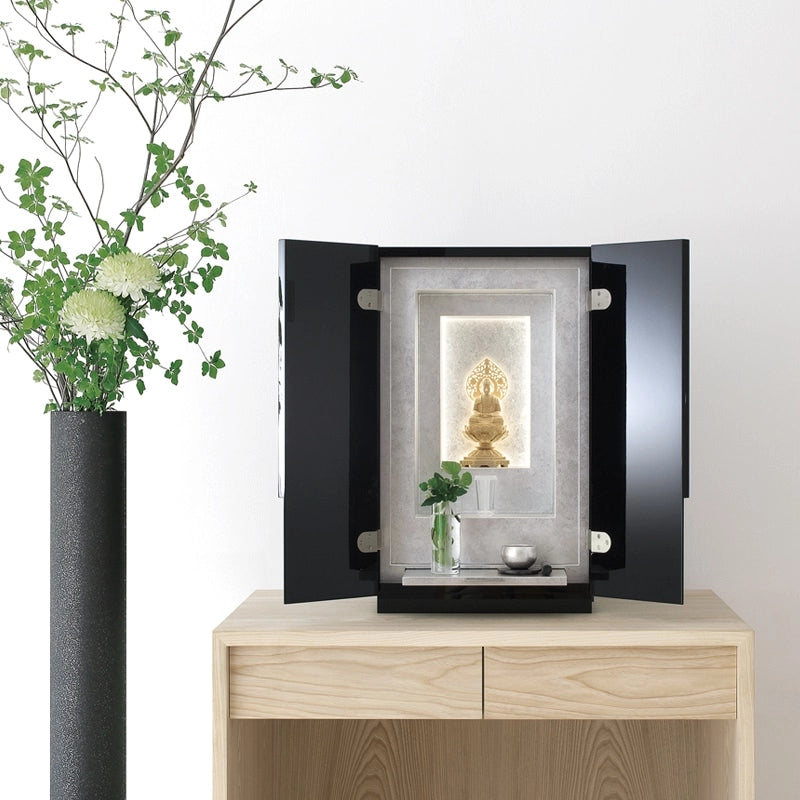 最高級仏壇 白虹C型 墨染内銀色仕上げ | お仏壇の通販 | インテリア