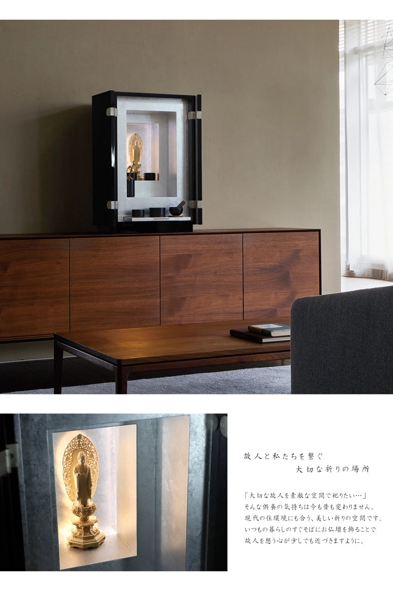 最高級仏壇 白虹C型 墨染内銀色仕上げ | お仏壇の通販 | インテリア