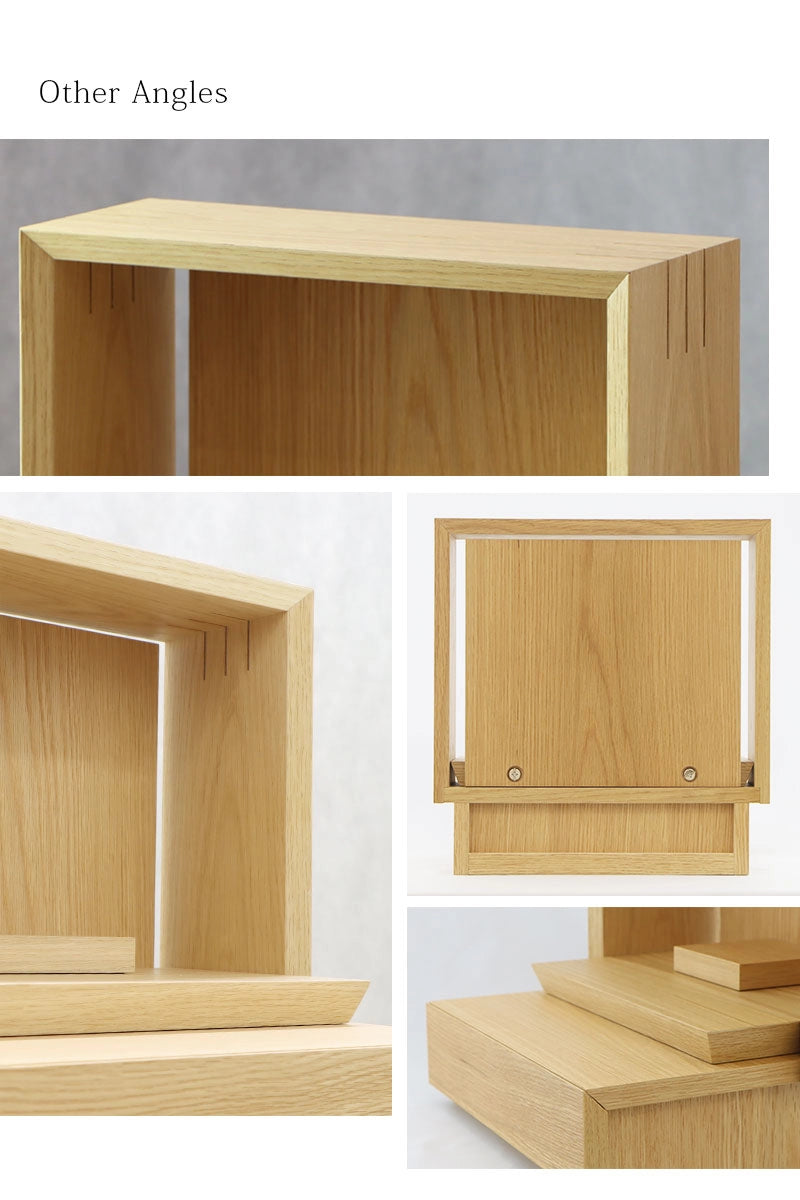 ミニ仏壇 KAKOI オークの様々な角度から見た写真