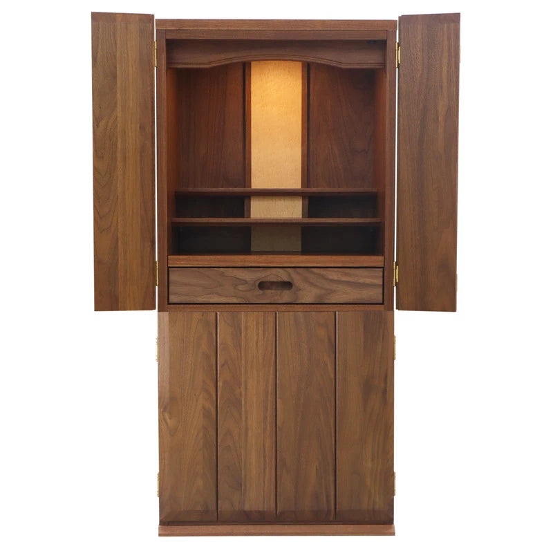 家具調仏壇 ポルト ワイド ウォールナット フロアタイプメイン画像01