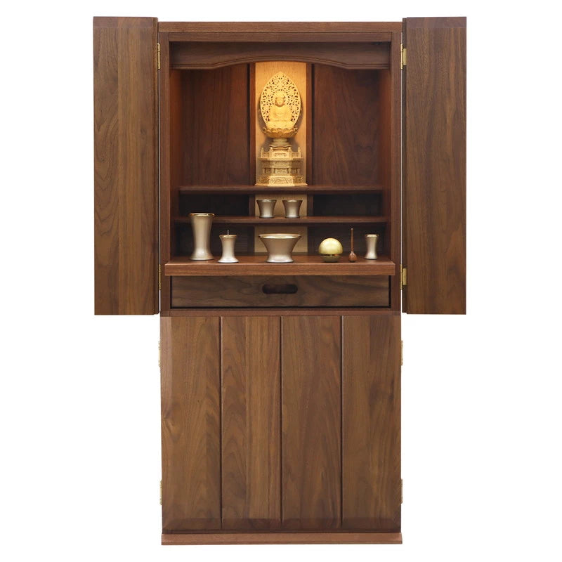 家具調仏壇 ポルト ワイド ウォールナット フロアタイプメイン画像02