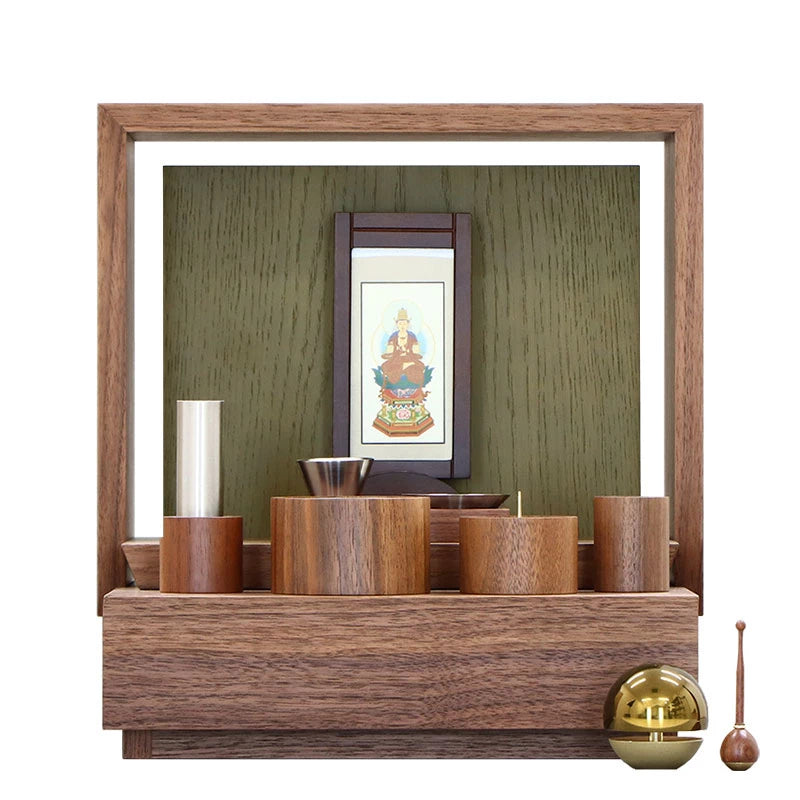 ミニ仏壇 KAKOI ウォールナット×老竹色 | お仏壇の通販 | インテリア