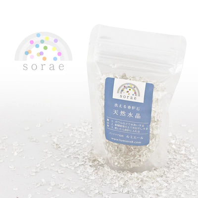洗えて便利な香炉石「sorae」 水晶メイン画像01