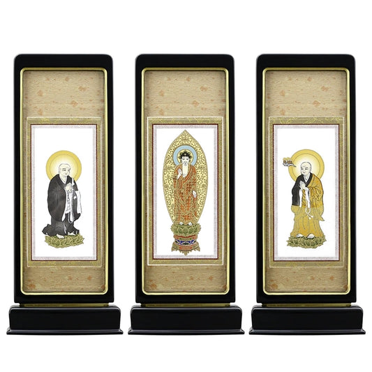 スタンド型掛け軸 京 黒色 中サイズ 【各宗派対応】メイン画像01