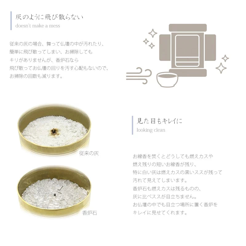 洗えて便利な香炉石「sorae」は、洗って半永久的にご使用いただけます。
