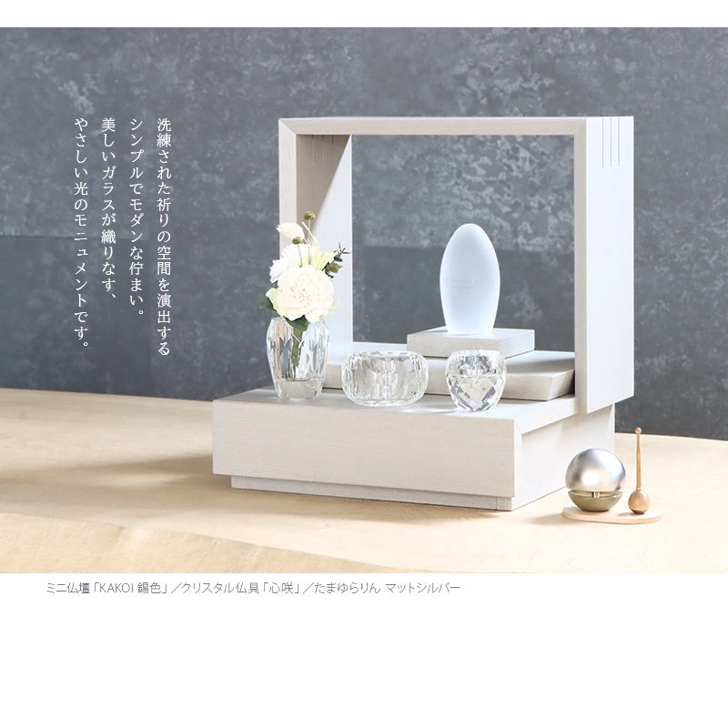 ガラス位牌「水音 kasumi」 透色 津軽びいどろ謹製 | お位牌の通販 ガラス位牌「水音 kasumi」 透色 津軽びいどろ謹製 | お位牌の通販