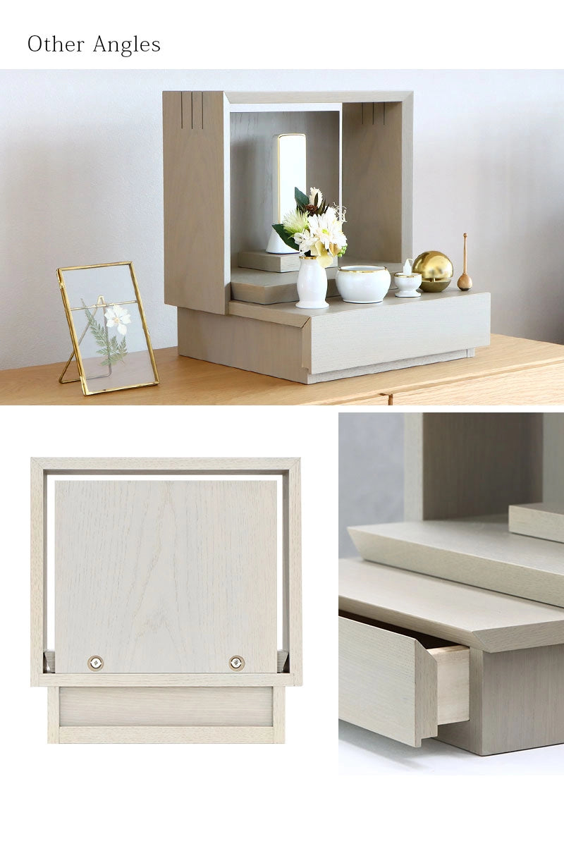 ミニ仏壇 KAKOI 錫色の様々な角度から見た写真