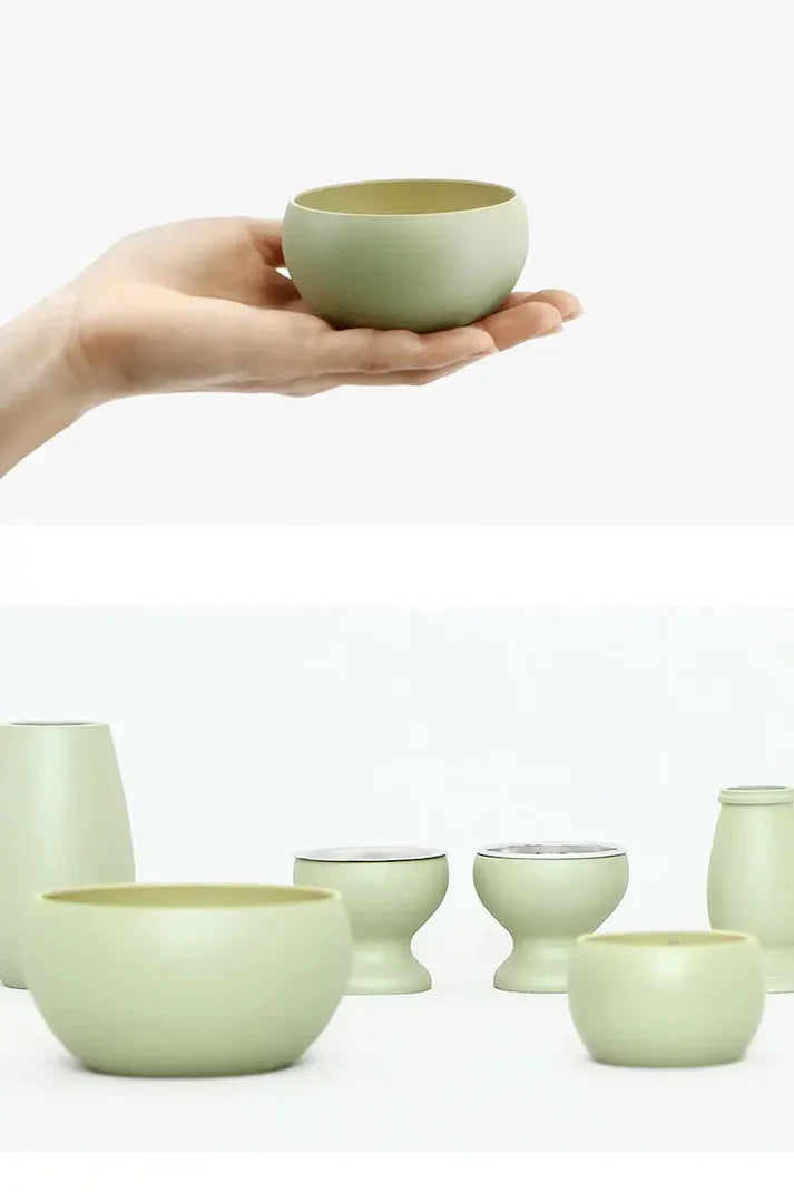 シンプル仏具セット エクリュ ペールグリーンのイメージ画像
