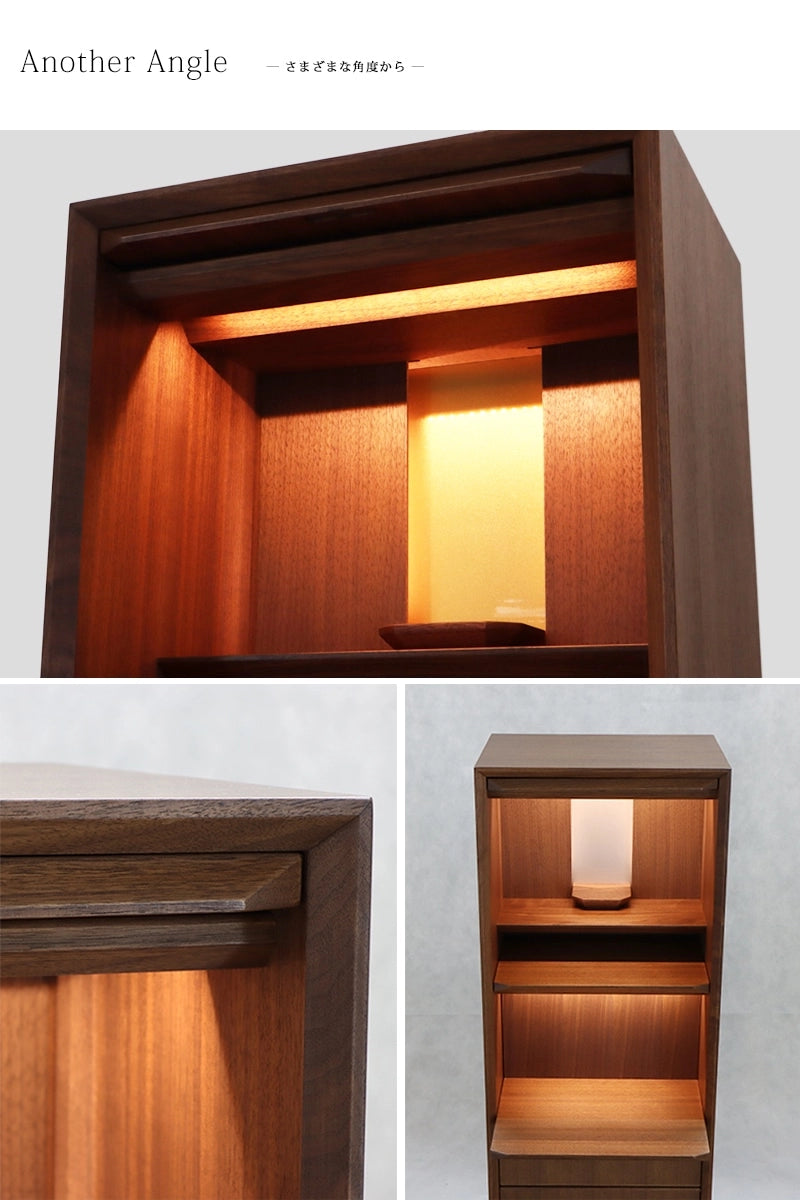 自由型仏壇 ルーク ウォールナット 40号のさまざまな角度からのイメージ①