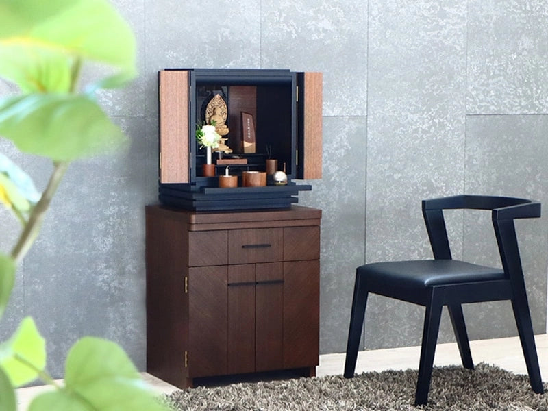 モダン仏壇台 アンド ウォールナットのイメージ画像