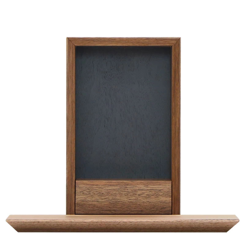 手元供養ステージ FLOAT ウォールナット×墨黒色メイン画像01