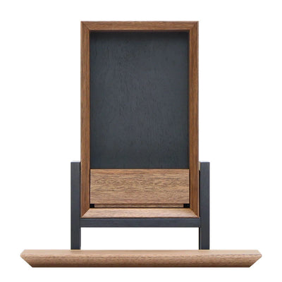 手元供養ステージ FLOAT 脚付きタイプ ウォールナット×墨黒色メイン画像01