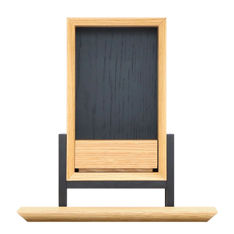 手元供養ステージ FLOAT 脚付きタイプ オーク×墨黒色メイン画像01
