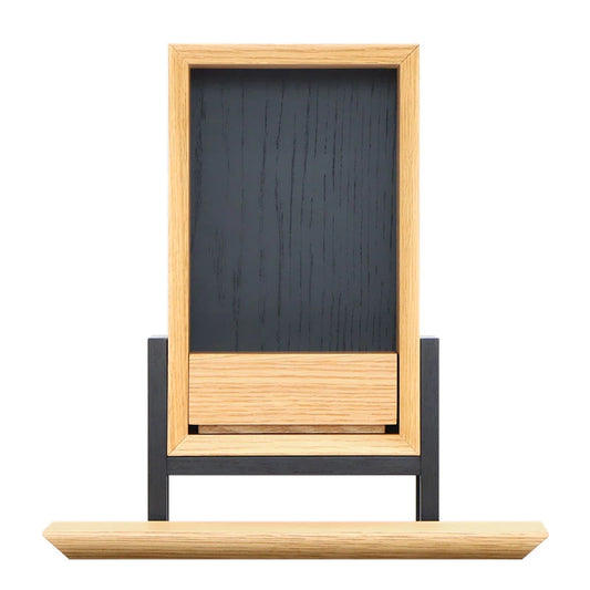 手元供養ステージ FLOAT 脚付きタイプ オーク×墨黒色メイン画像01