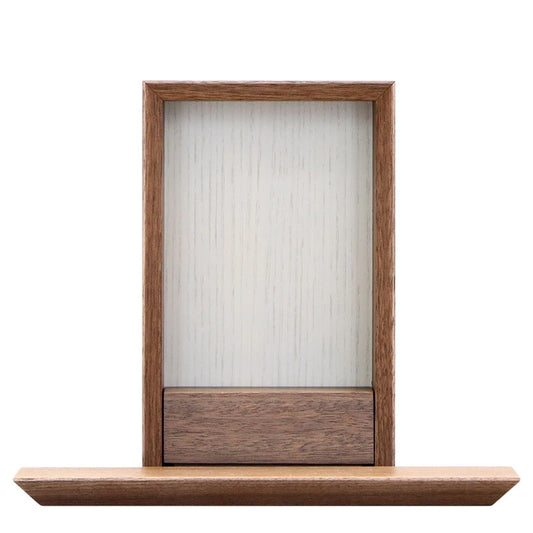 手元供養ステージ FLOAT ウォールナット×錫色メイン画像01