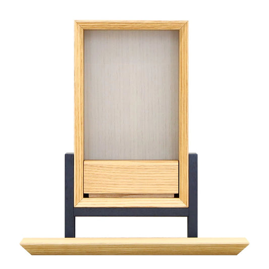 手元供養ステージ FLOAT 脚付きタイプ オーク×錫色メイン画像01