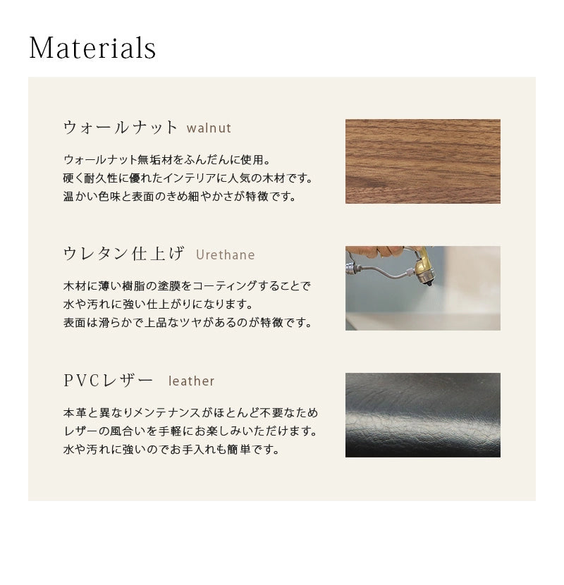 アームチェア キレット ウォールナットの素材について