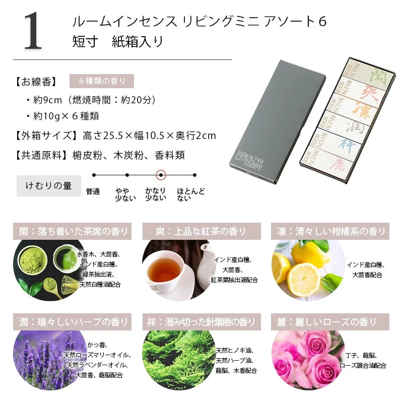 自宅用線香 ルームインセンスシリーズ詳細画像