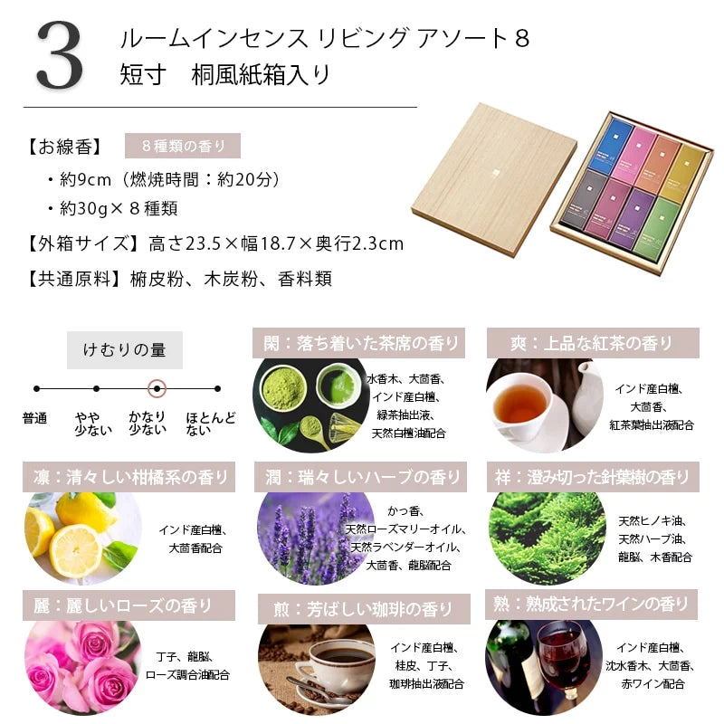 自宅用線香 ルームインセンスシリーズ詳細画像2