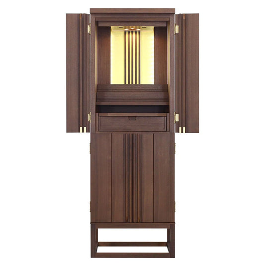 モダン仏壇 彩 ウォールナットメイン画像01