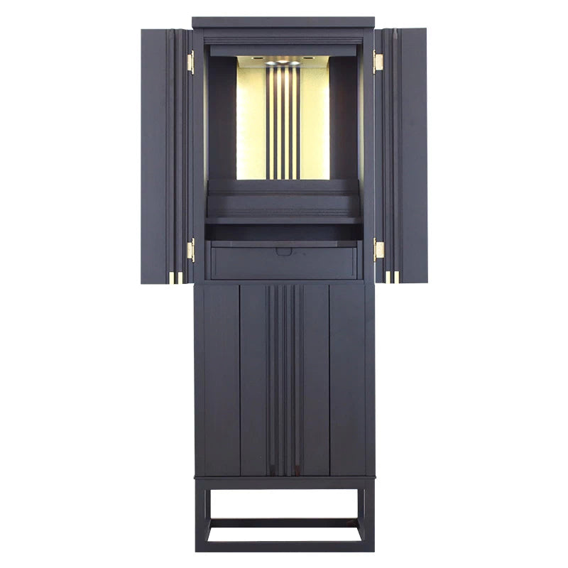 モダン仏壇 彩 本黒檀メイン画像01